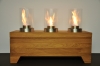 Bio- Ethanol Kamin aus Holz, mit drei Bio Ethanol Brennern
