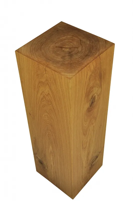 Dekosäule aus Holz, Eiche geölt