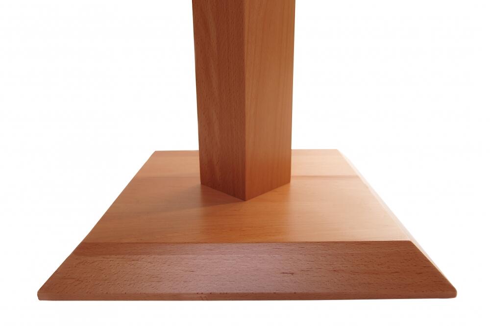 stabiler Standfuss 40 x 40 cm von Garderobenständer aus Holz