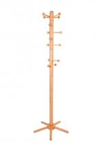 Garderobenständer, Buche natur lackiert, mit verschiebbaren Aufhängern, Mod.537