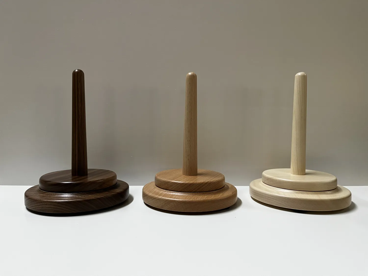 Wollabroller Nussbaum, Buche und Ahorn im Vergleich