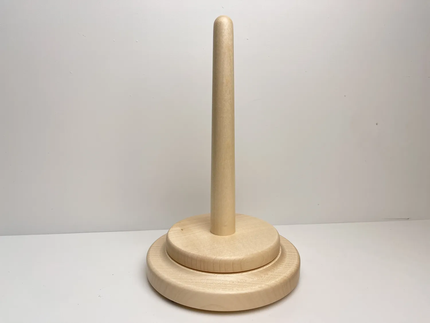 Wollabroller XL - Wollabwickler XL - Wollspule XL aus Ahorn-Holz - Wollabwickler XL Ahorn lackiert