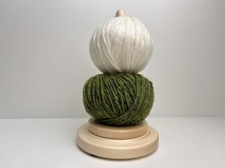 Wollabroller XL - Wollabwickler XL - Wollspule XL aus Ahorn-Holz