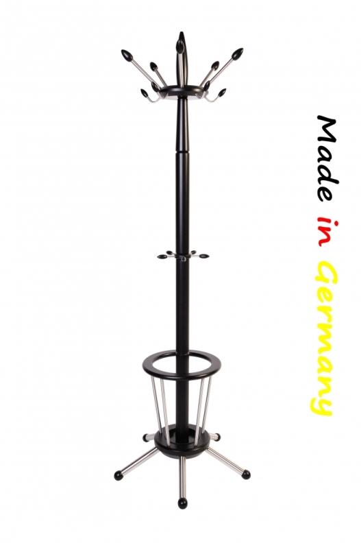 Garderobenständer, Kleiderständer aus Holz und Edelstahl  Made in Germany